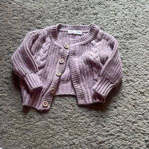 Grayson purple knot sweater